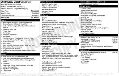 2023 Subaru Crosstrek Limited