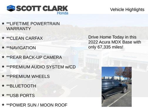 2022 Acura MDX Base