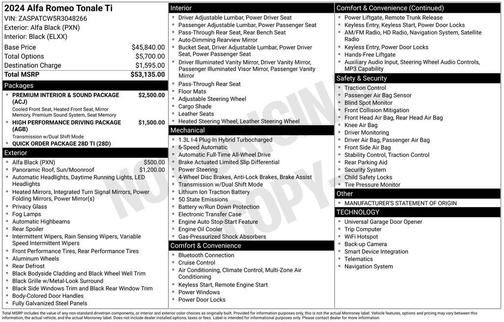 2024 Alfa Romeo Tonale Ti EAWD