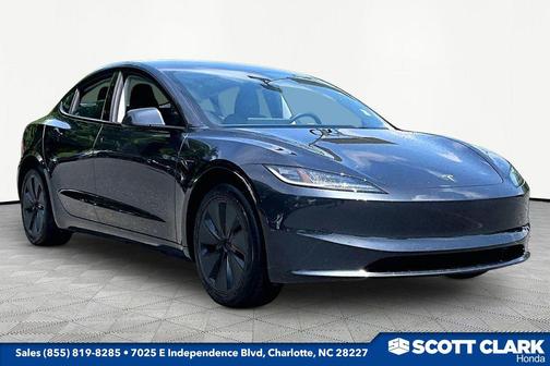 Stealth Grey 2025 Tesla Model 3 Long Range