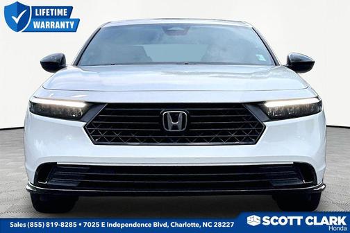 Platinum White Pearl 2025 Honda Accord Hybrid Sport-L