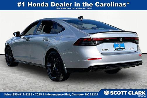 Solar Silver Metallic 2026 Honda Accord Hybrid Sport-L