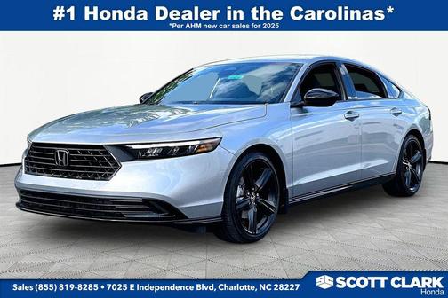 Solar Silver Metallic 2026 Honda Accord Hybrid Sport-L