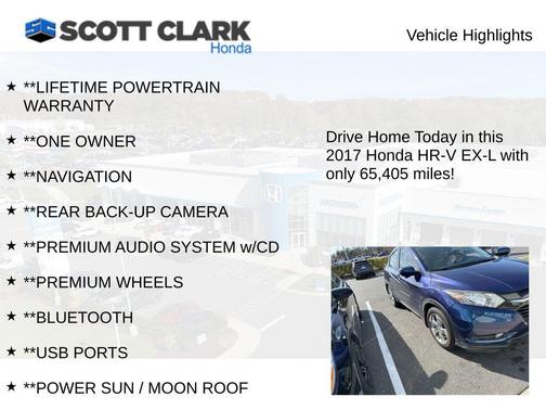 2017 Honda HR-V EX-L w/Navigation