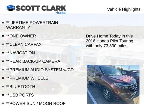 2016 Honda Pilot Touring