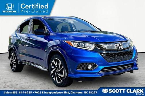 Aegean Blue Metallic 2019 Honda HR-V Sport