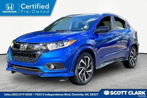 Aegean Blue Metallic 2019 Honda HR-V Sport