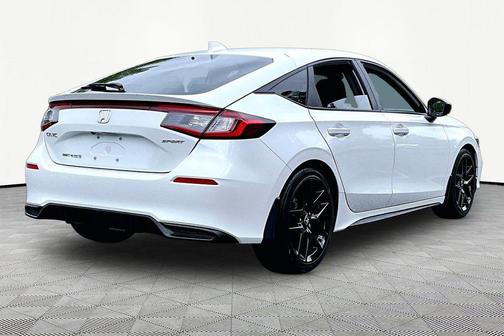 Platinum White Pearl 2025 Honda Civic Sport