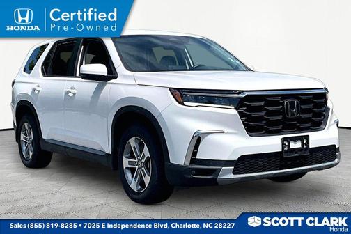 Platinum White Pearl 2023 Honda Pilot AWD EX-L 7 Passenger