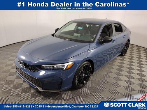 Crystal Black Pearl 2026 Honda Civic Hybrid Sport