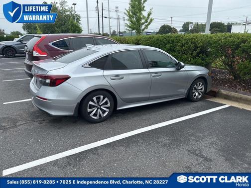 Solar Silver Metallic 2025 Honda Civic LX
