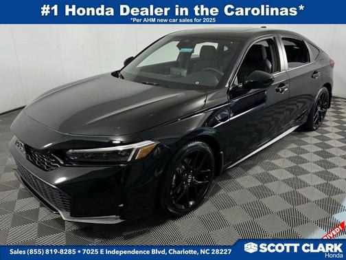 Crystal Black Pearl 2026 Honda Civic Hybrid Sport