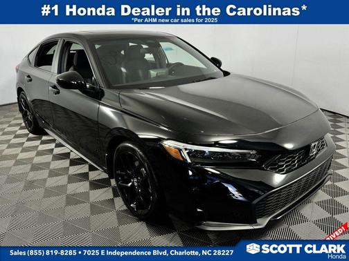 Crystal Black Pearl 2026 Honda Civic Hybrid Sport