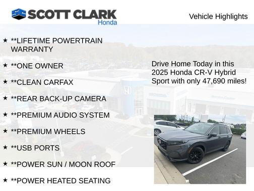 Meteorite 2025 Honda CR-V Hybrid Sport FWD