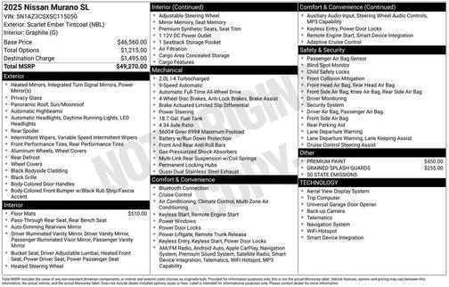 2025 Nissan Murano SL