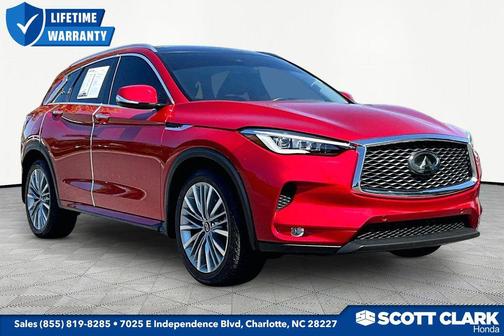 Dynamic Sunstone Red 2023 INFINITI QX50 SENSORY AWD