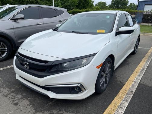Platinum White Pearl 2019 Honda Civic EX-L