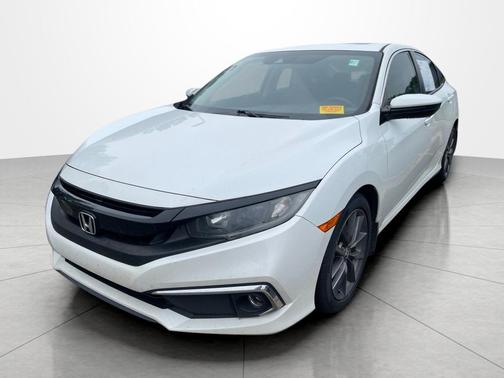 Platinum White Pearl 2019 Honda Civic EX-L
