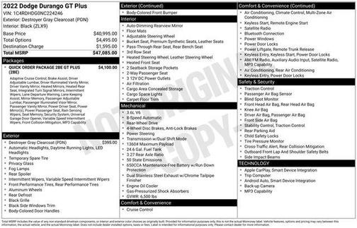 2022 Dodge Durango GT