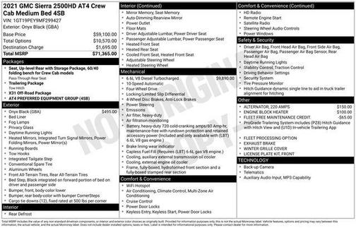 2021 GMC Sierra 2500 AT4