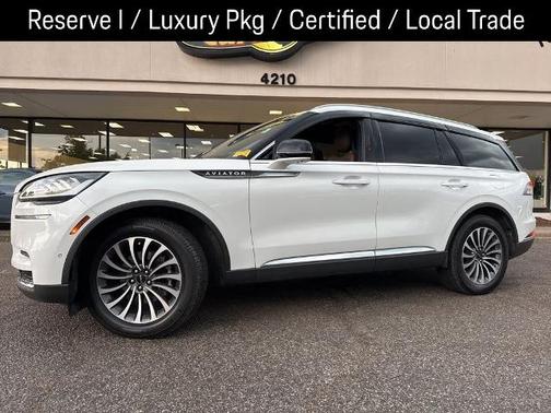 PRISTINE WHITE MET 3C 2024 Lincoln Aviator RESERVE