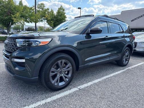 Forged Green Metallic 2023 Ford Explorer XLT