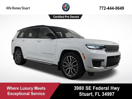 Bright White Clearcoat 2024 Jeep Grand Cherokee L Summit