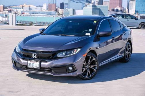 Modern Steel Metallic 2020 Honda Civic Sport