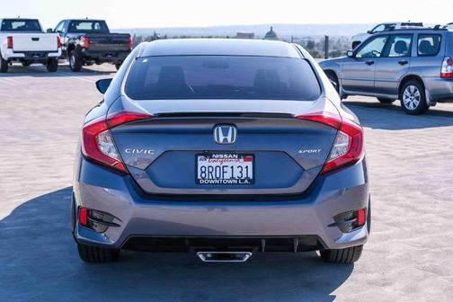 Modern Steel Metallic 2020 Honda Civic Sport