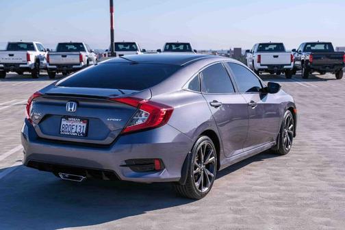 Modern Steel Metallic 2020 Honda Civic Sport