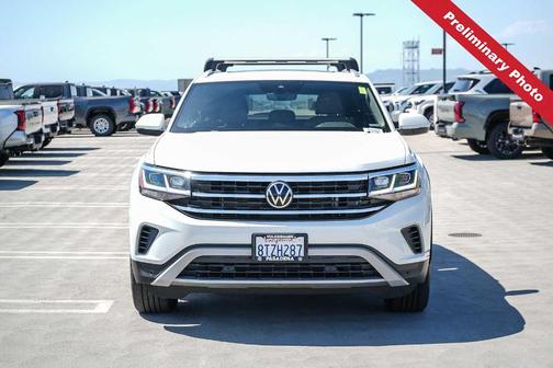 Pure White 2020 Volkswagen Atlas Cross Sport 3.6L V6 SEL