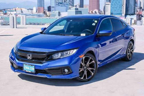 Aegean Blue Metallic 2020 Honda Civic Sport