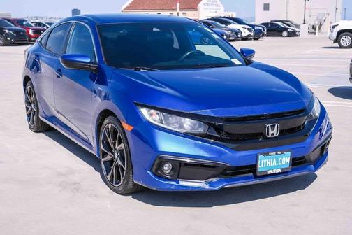 Aegean Blue Metallic 2020 Honda Civic Sport