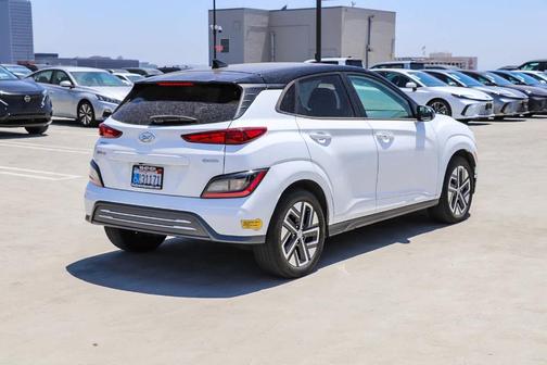Lunar White 2022 Hyundai KONA EV SEL