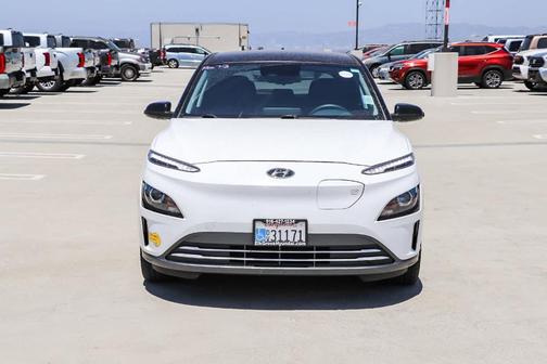 Lunar White 2022 Hyundai KONA EV SEL