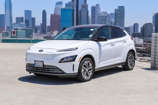 Lunar White 2022 Hyundai KONA EV SEL