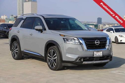Boulder Gray Metallic 2025 Nissan Pathfinder Platinum