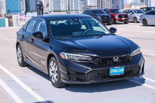 Black 2025 Honda Civic LX