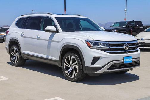 Pure White 2021 Volkswagen Atlas 3.6 V6 SEL Premium