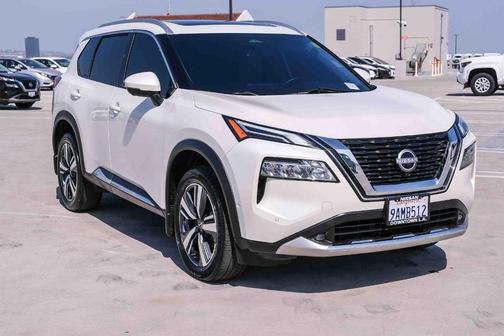 White 2022 Nissan Rogue Platinum
