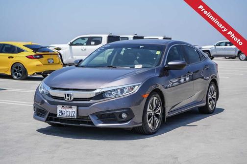 Modern Steel Metallic 2018 Honda Civic EX-T