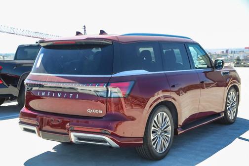 Coulis Red 2025 INFINITI QX80 Luxe