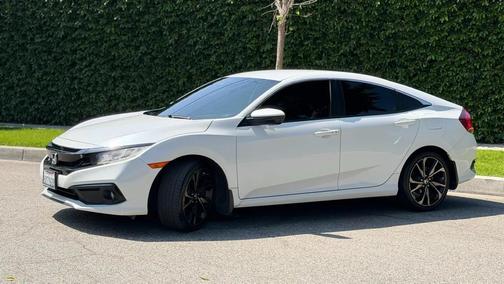 Platinum White Pearl 2021 Honda Civic Sport