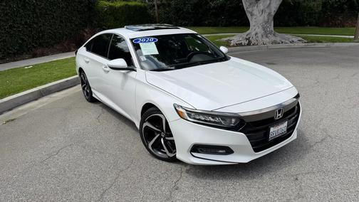 Platinum White Pearl 2020 Honda Accord Sport 2.0T