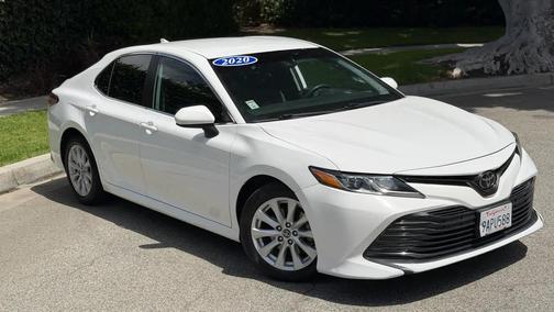 Super White 2020 Toyota Camry LE