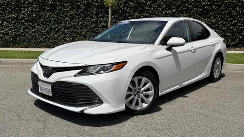 Super White 2020 Toyota Camry LE