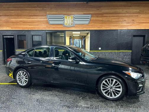 Majestic White 2021 INFINITI Q50 3.0t LUXE