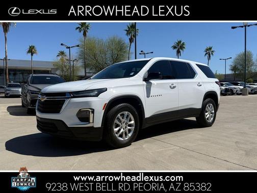 Summit White 2022 Chevrolet Traverse LS