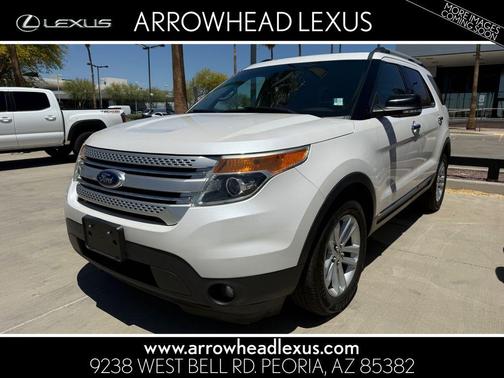 White Platinum Metallic Tri-Coat 2015 Ford Explorer XLT