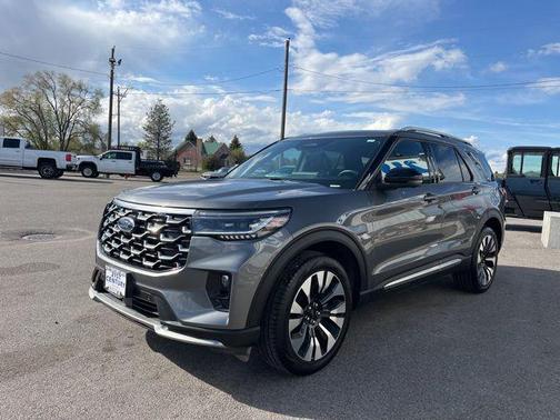 Gray Metallic 2025 Ford Explorer Platinum